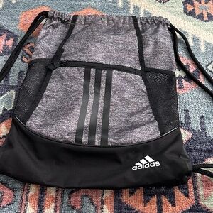 Adidas Black and Gray Men's Backpack